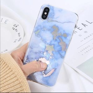 Metallic/Holographic Blue Marble iPhone Case